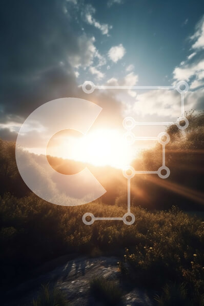 Σετ των 2 Intra Συλλεκτικό Ξύλινο Παζλ Plywood  4mm - Όμορφη εικόνα ενός ηλιοβασιλέματος πάνω από ένα δάσος με ψηλά δέντρα και καθαρό ουρανό Σε Ξύλινο Κουτί - Διαστάσεις: 10x10 cm – 25 κομμάτια