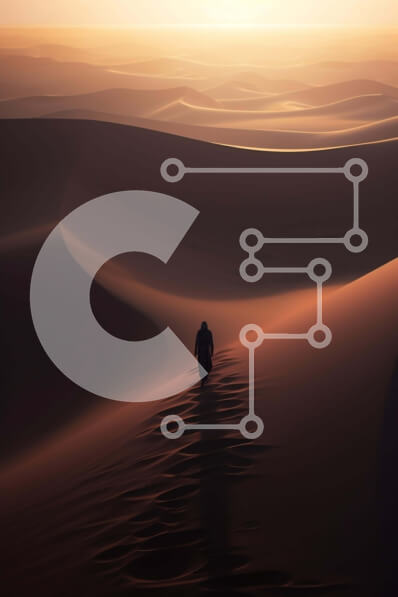 Σετ των 2 Intra Συλλεκτικό Ξύλινο Παζλ Plywood  4mm - Πρόσωπο που περπατά στην έρημο στο ηλιοβασίλεμα Σε Ξύλινο Κουτί - Διαστάσεις: 10x10 cm – 25 κομμάτια