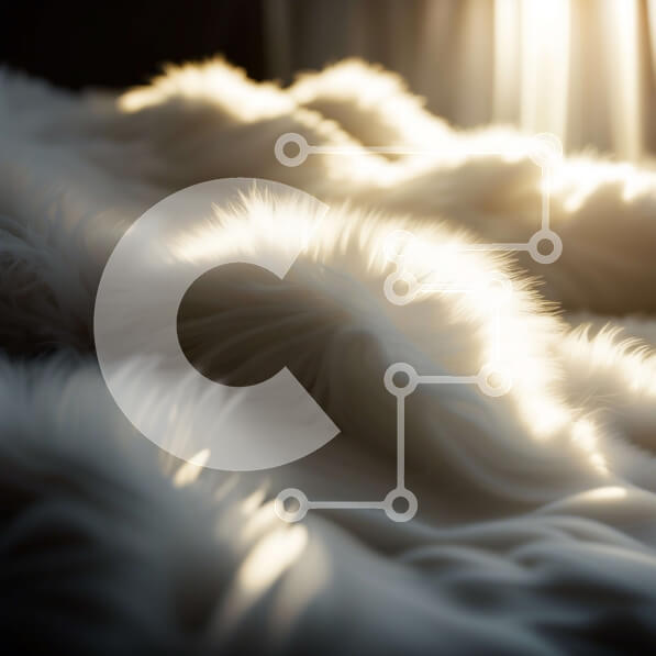 Intra Συλλεκτικό Ξύλινο Παζλ Plywood  4mm - Άνετο και πολυτελές κοντινό πλάνο λευκής γούνινης κουβέρτας στο κρεβάτι Σε Ξύλινο Κουτί - Διαστάσεις Puzzle: 10x10 cm – 25 κομμάτια