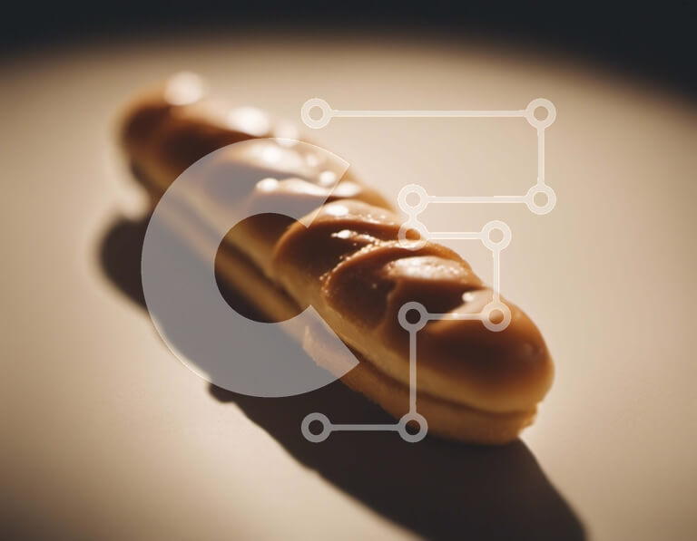 Σετ των 2 Intra Συλλεκτικό Ξύλινο Παζλ Plywood  4mm - Φρεσκοψημένο σάντουιτς ψωμιού με προζύμι σε ημιτελές τραπέζι Σε Ξύλινο Κουτί - Διαστάσεις: 10x10 cm – 25 κομμάτια