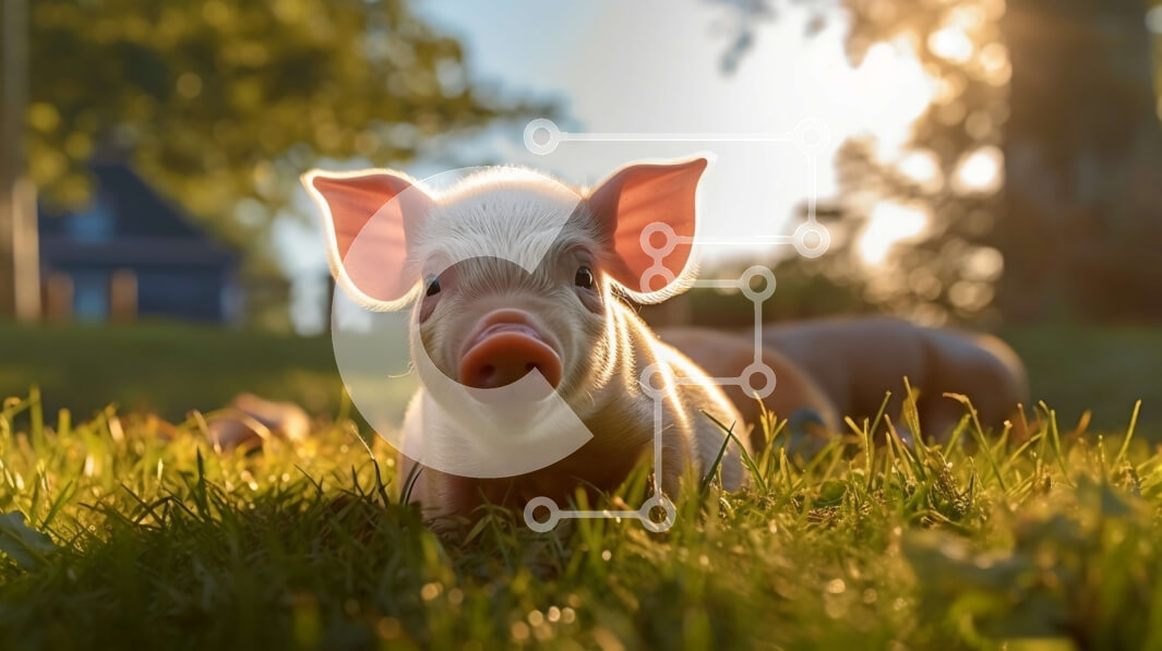 Intra Συλλεκτικό Ξύλινο Παζλ Plywood  4mm - Αξιολάτρευτη εικόνα ενός μικρού γουρουνιού που χαλαρώνει στον ήλιο Σε Ξύλινο Κουτί - Διαστάσεις: 10x10 cm – 25 κομμάτια