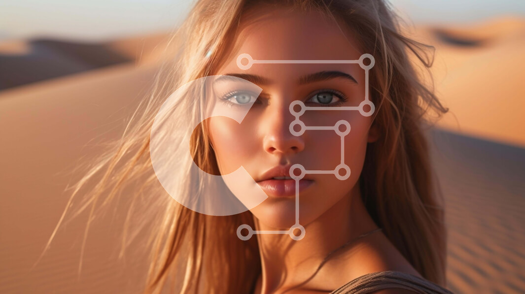 Intra Συλλεκτικό Ξύλινο Παζλ Plywood  4mm - Ξανθή γυναίκα στην έρημο Σε Ξύλινο Κουτί - Διαστάσεις Puzzle: 10x10 cm – 25 κομμάτια