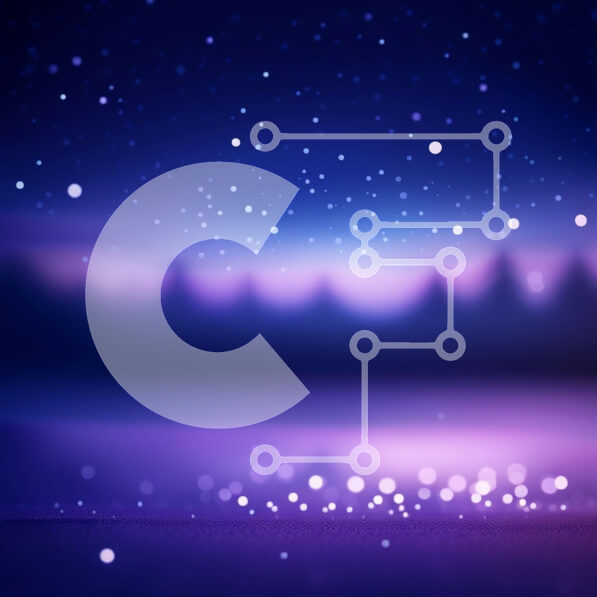 Intra Συλλεκτικό Ξύλινο Παζλ Plywood  4mm - Εκπληκτικό μωβ και μπλε αφηρημένο φόντο με αστέρια και λίμνη Σε Ξύλινο Κουτί - Διαστάσεις Puzzle: 10x10 cm – 25 κομμάτια