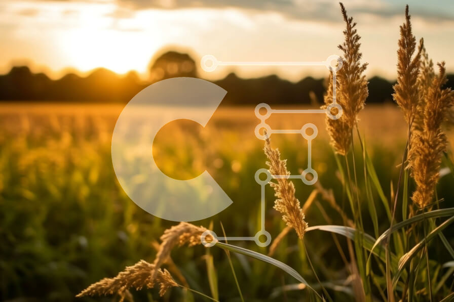 Intra Συλλεκτικό Ξύλινο Παζλ Plywood  4mm - Ήσυχη και ειρηνική εικόνα ενός χρυσού χωραφιού σίτου στο ηλιοβασίλεμα Σε Ξύλινο Κουτί - Διαστάσεις Puzzle: 10x10 cm – 25 κομμάτια