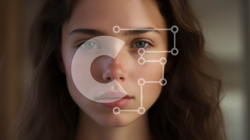 Intra Συλλεκτικό Ξύλινο Παζλ Plywood  4mm - Πορτρέτο μιας γυναίκας με καστανά μαλλιά και μπλε μάτια Σε Ξύλινο Κουτί - Διαστάσεις Puzzle: 10x10 cm – 25 κομμάτια