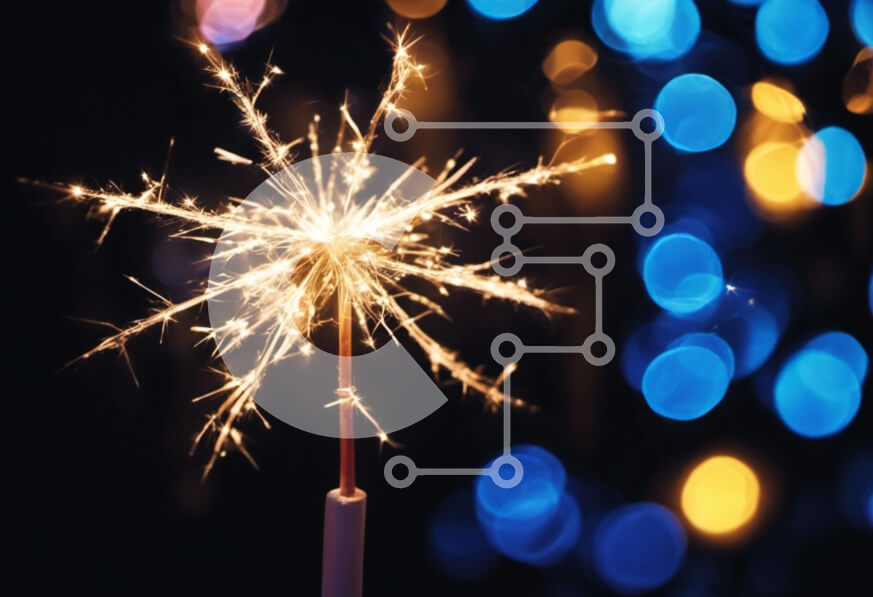 Intra Συλλεκτικό Ξύλινο Παζλ Plywood  4mm - Βεγγαλικό με έντονο φως για γιορτές και ειδικές περιστάσεις Σε Ξύλινο Κουτί - Διαστάσεις: 10x10 cm – 25 κομμάτια