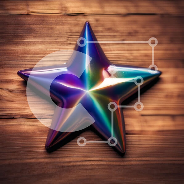 Intra Συλλεκτικό Ξύλινο Παζλ Plywood  4mm - Δονούμενο μεταλλικό αστέρι που κρέμεται σε ξύλινο φόντο Σε Ξύλινο Κουτί - Διαστάσεις Puzzle: 10x10 cm – 25 κομμάτια