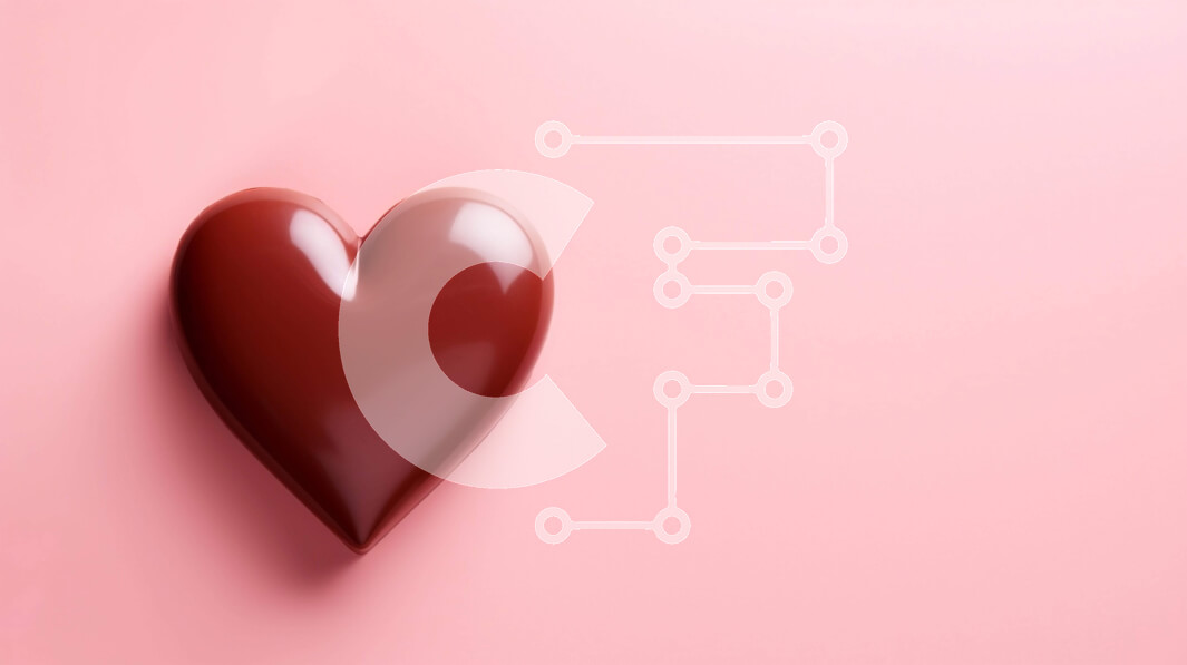 Intra Συλλεκτικό Ξύλινο Παζλ Plywood  4mm - Καφέ αντικείμενο σε σχήμα καρδιάς σε ροζ φόντο Σε Ξύλινο Κουτί - Διαστάσεις Puzzle: 10x10 cm – 25 κομμάτια