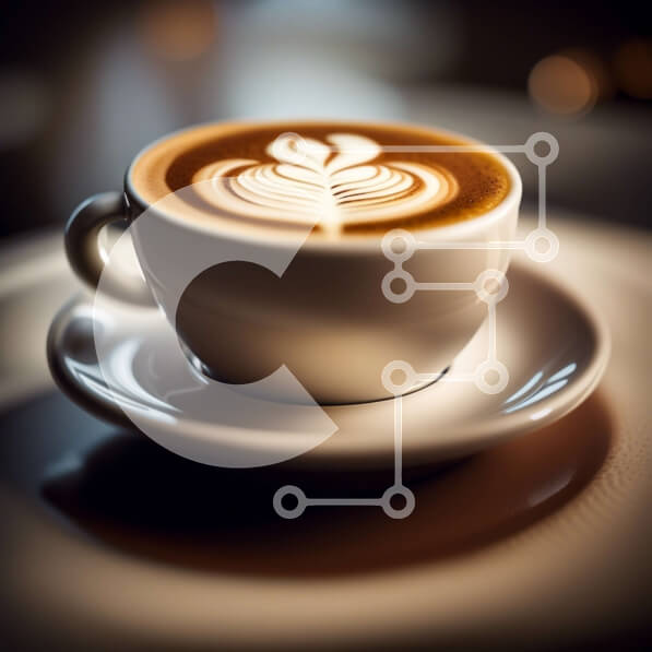 Σετ των 2 Intra Συλλεκτικό Ξύλινο Παζλ Plywood  4mm - Νόστιμο φλιτζάνι καφέ με όμορφη καρδιά Latte Art Σε Ξύλινο Κουτί - Διαστάσεις: 10x10 cm – 25 κομμάτια