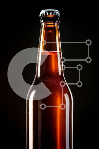 Σετ των 2 Intra Συλλεκτικό Ξύλινο Παζλ Plywood  4mm - Μπουκάλι καφέ μπύρας γεμάτο με μπύρα Σε Ξύλινο Κουτί - Διαστάσεις: 10x10 cm – 25 κομμάτια