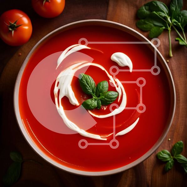 Σετ των 2 Intra Συλλεκτικό Ξύλινο Παζλ Plywood  4mm - Νόστιμη σούπα ντομάτας με κρέμα Σε Ξύλινο Κουτί - Διαστάσεις: 10x10 cm – 25 κομμάτια