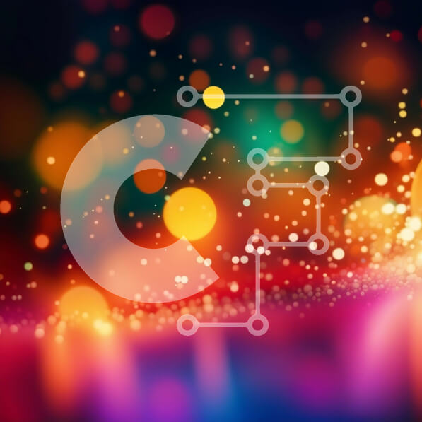 Intra Συλλεκτικό Ξύλινο Παζλ Plywood  4mm - Ζωντανό και εντυπωσιακό αφηρημένο φόντο με κύκλους και ραβδώσεις φωτός Σε Ξύλινο Κουτί - Διαστάσεις Puzzle: 10x10 cm – 25 κομμάτια