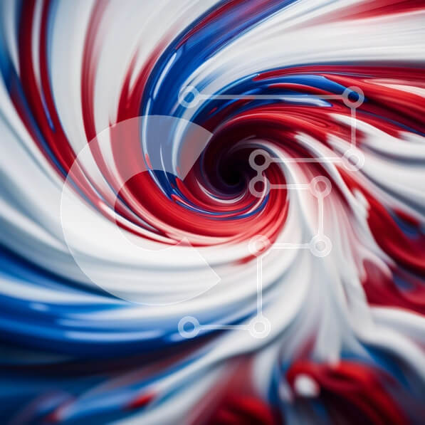 Intra Συλλεκτικό Ξύλινο Παζλ Plywood  4mm - Πολύχρωμη αφηρημένη σπειροειδής ζωγραφική Σε Ξύλινο Κουτί - Διαστάσεις Puzzle: 10x10 cm – 25 κομμάτια