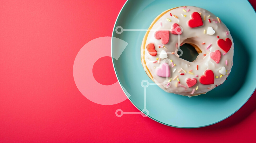 Σετ των 2 Intra Συλλεκτικό Ξύλινο Παζλ Plywood  4mm - Λουκουμάκι σε σχήμα καρδιάς με κόκκινες και λευκές καρδιές διακόσμηση Σε Ξύλινο Κουτί - Διαστάσεις: 10x10 cm – 25 κομμάτια