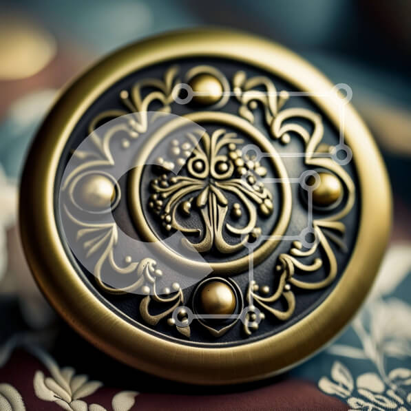 Intra Συλλεκτικό Ξύλινο Παζλ Plywood  4mm - Όμορφο ορειχάλκινο πόμολο πόρτας με λουλουδάτο σχέδιο σε ξύλινη πόρτα Σε Ξύλινο Κουτί - Διαστάσεις Puzzle: 10x10 cm – 25 κομμάτια