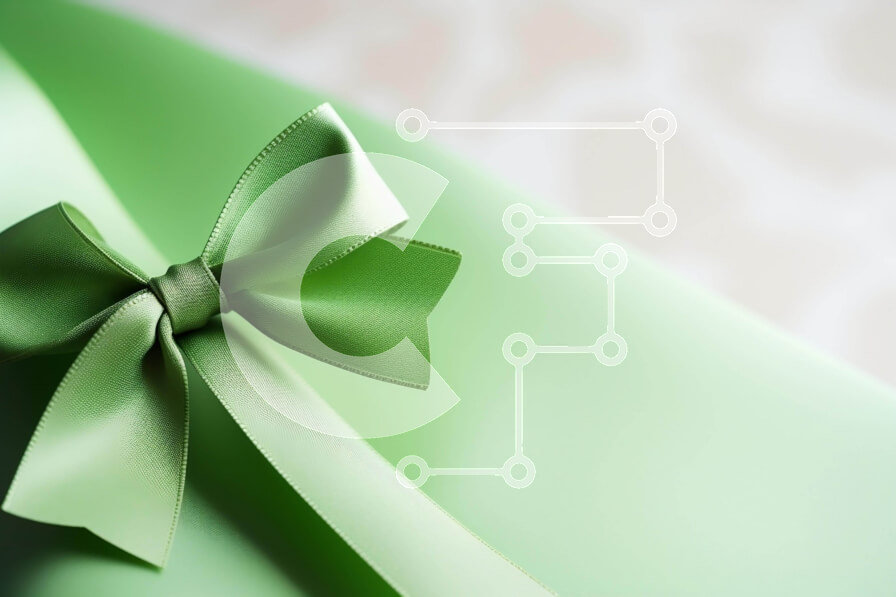 Intra Συλλεκτικό Ξύλινο Παζλ Plywood  4mm - Πράσινο δώρο τυλιγμένο σε μουσελίνα με κομψό φιόγκο Σε Ξύλινο Κουτί - Διαστάσεις: 10x10 cm – 25 κομμάτια