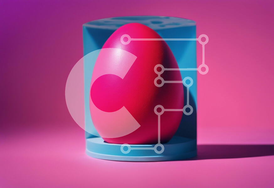 Intra Συλλεκτικό Ξύλινο Παζλ Plywood  4mm - Ροζ αυγό σε οβάλ κουτί Σε Ξύλινο Κουτί - Διαστάσεις: 10x10 cm – 25 κομμάτια