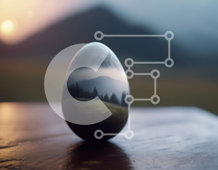 Intra Συλλεκτικό Ξύλινο Παζλ Plywood  4mm - Βουνό σε σχήμα αυγού σε ξύλινο τραπέζι με φυσικό φόντο Σε Ξύλινο Κουτί - Διαστάσεις: 10x10 cm – 25 κομμάτια