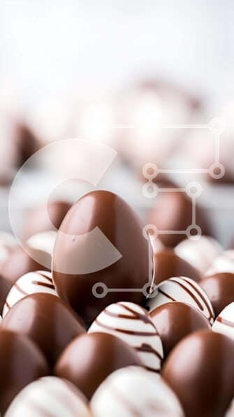 Intra Συλλεκτικό Ξύλινο Παζλ Plywood  4mm - Διάφορες μπάλες και γλυκά σοκολάτας στην οθόνη Σε Ξύλινο Κουτί - Διαστάσεις: 10x10 cm – 25 κομμάτια