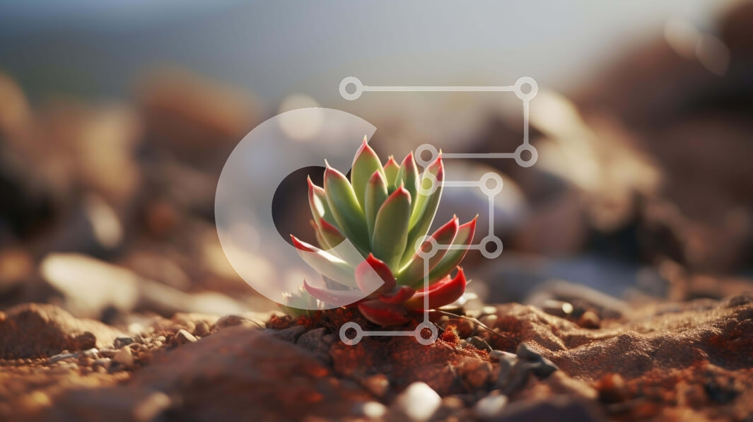 Intra Συλλεκτικό Ξύλινο Παζλ Plywood  4mm - Μικρό πράσινο φυτό που αναπτύσσεται στη φύση Σε Ξύλινο Κουτί - Διαστάσεις: 10x10 cm – 25 κομμάτια