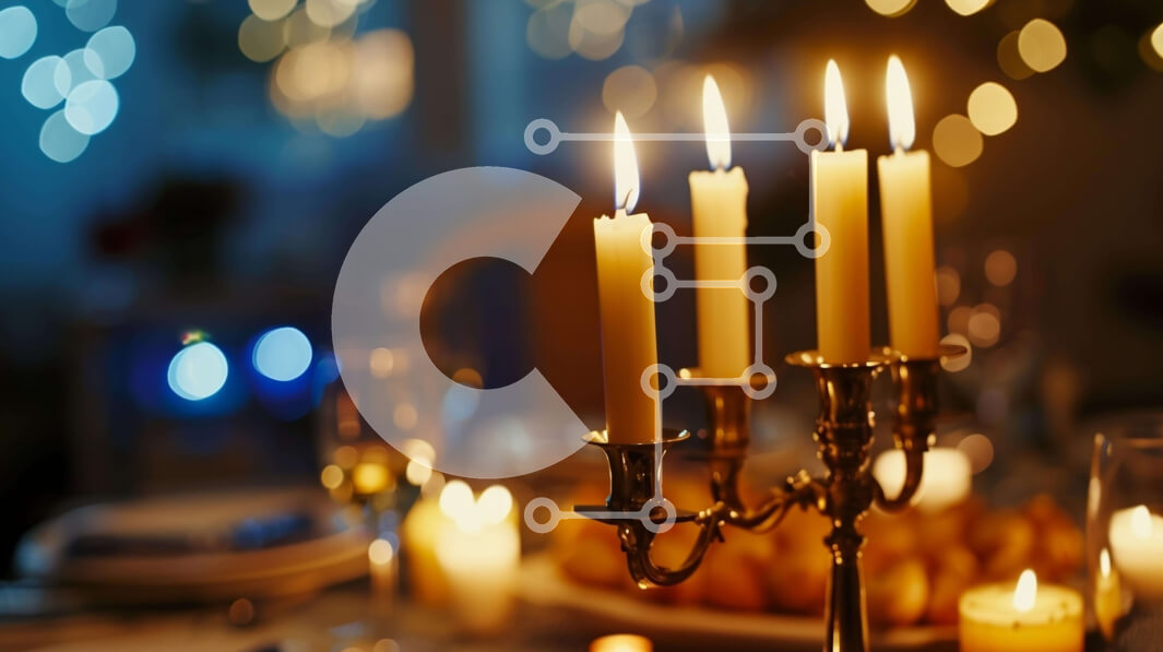 Σετ των 2 Intra Συλλεκτικό Ξύλινο Παζλ Plywood  4mm - Τραπεζαρία με αναμμένα κεριά και κομψή ατμόσφαιρα Σε Ξύλινο Κουτί - Διαστάσεις: 10x10 cm – 25 κομμάτια