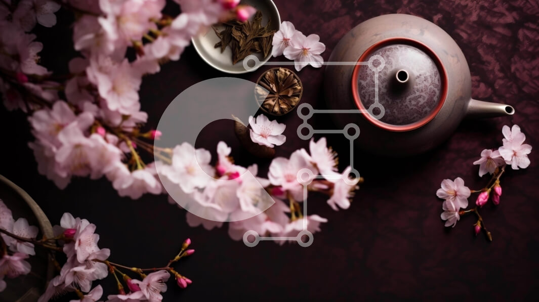 Intra Συλλεκτικό Ξύλινο Παζλ Plywood  4mm - Τσαγιέρα, μπολ και λουλούδια Νεκρή φύση Σε Ξύλινο Κουτί - Διαστάσεις Puzzle: 10x10 cm – 25 κομμάτια