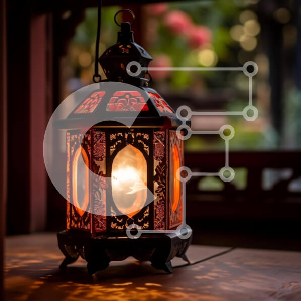 Intra Συλλεκτικό Ξύλινο Παζλ Plywood  4mm - Ζεστό και φιλόξενο περίτεχνο φανάρι με το φως των κεριών Σε Ξύλινο Κουτί - Διαστάσεις Puzzle: 10x10 cm – 25 κομμάτια