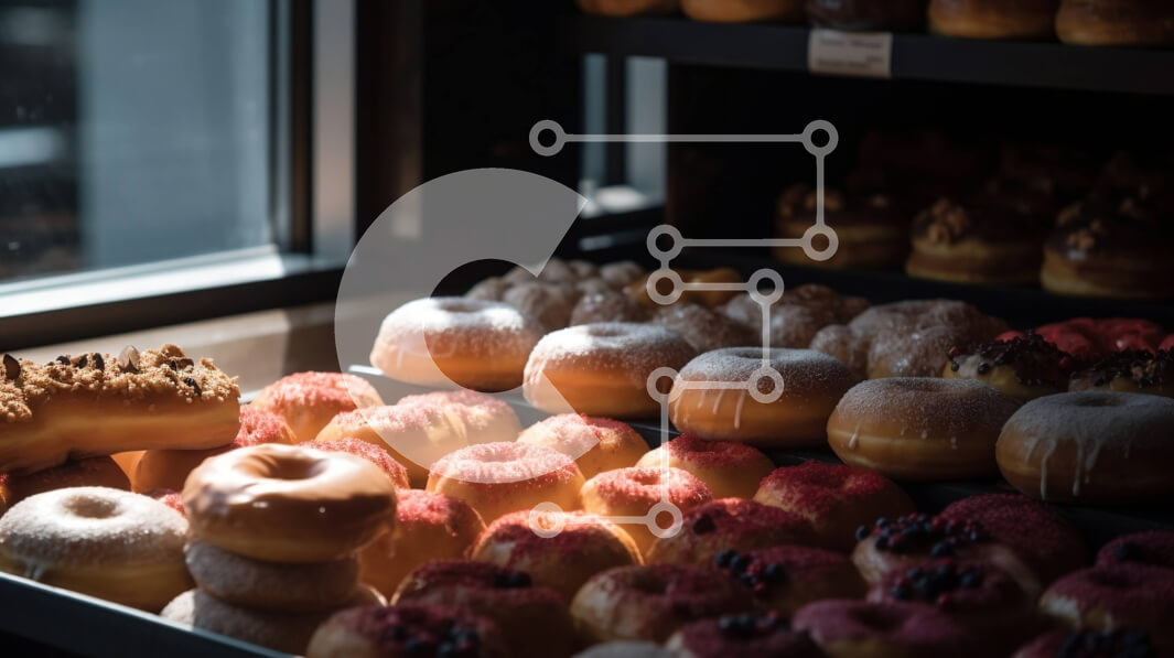 Σετ των 2 Intra Συλλεκτικό Ξύλινο Παζλ Plywood  4mm - Μια εκθαμβωτική επίδειξη γλασαρισμένων, σε σκόνη και ντόνατς ζάχαρης κανέλας Σε Ξύλινο Κουτί - Διαστάσεις: 10x10 cm – 25 κομμάτια