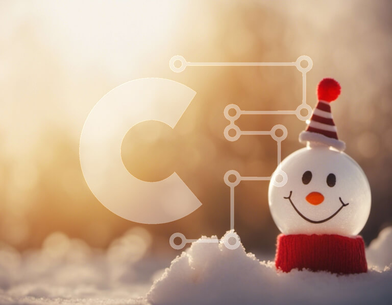 Intra Συλλεκτικό Ξύλινο Παζλ Plywood  4mm - Χιονάνθρωπος διακοπών σε κόκκινο και λευκό Σε Ξύλινο Κουτί - Διαστάσεις: 10x10 cm – 25 κομμάτια