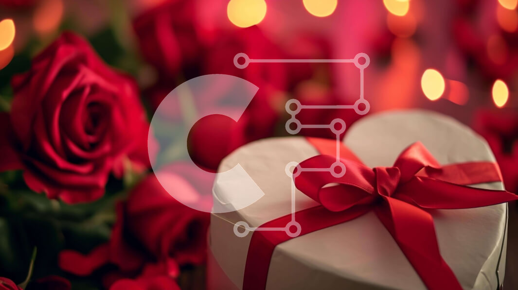 Intra Συλλεκτικό Ξύλινο Παζλ Plywood  4mm - Δώρο σε σχήμα καρδιάς με κόκκινα τριαντάφυλλα Σε Ξύλινο Κουτί - Διαστάσεις: 10x10 cm – 25 κομμάτια