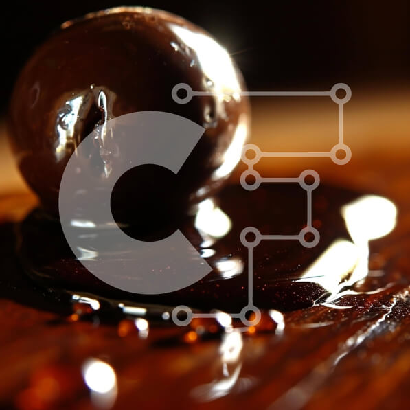 Σετ των 2 Intra Συλλεκτικό Ξύλινο Παζλ Plywood  4mm - Μπάλα σοκολάτας σε σκούρο υγρό Σε Ξύλινο Κουτί - Διαστάσεις: 10x10 cm – 25 κομμάτια