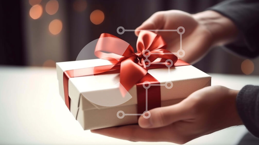 Intra Συλλεκτικό Ξύλινο Παζλ Plywood  4mm - Ανοίξτε το κουτί δώρου με κόκκινη κορδέλα Σε Ξύλινο Κουτί - Διαστάσεις: 10x10 cm – 25 κομμάτια