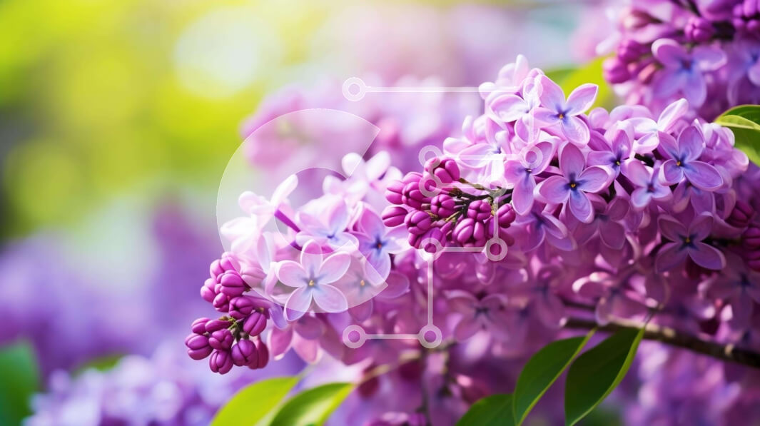 Intra Συλλεκτικό Ξύλινο Παζλ Plywood  4mm - Ζωντανά λουλούδια λιλά σε πλήρη άνθιση Σε Ξύλινο Κουτί - Διαστάσεις: 10x10 cm – 25 κομμάτια