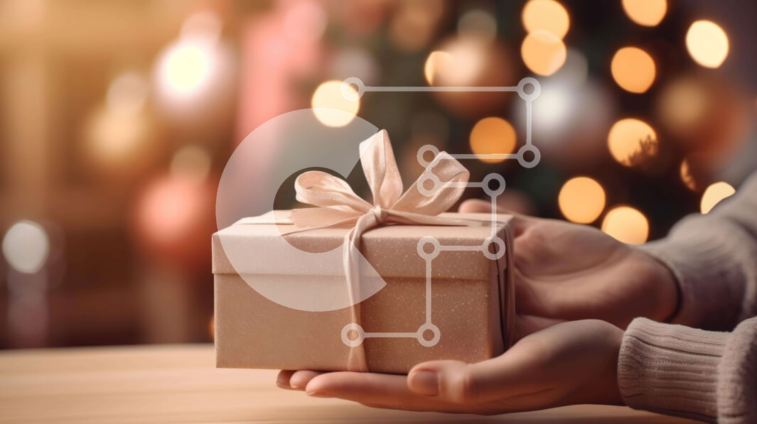 Intra Συλλεκτικό Ξύλινο Παζλ Plywood  4mm - Κουτί δώρου χωρίς συσκευασία με φωτάκια και διακοσμητικά Σε Ξύλινο Κουτί - Διαστάσεις Puzzle: 10x10 cm – 25 κομμάτια