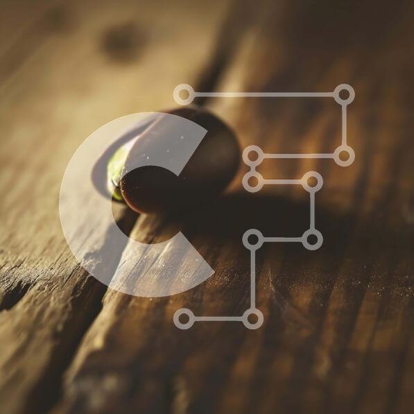 Σετ των 2 Intra Συλλεκτικό Ξύλινο Παζλ Plywood  4mm - Φιστίκι Αιγίνης σε παλιό ξύλινο τραπέζι Σε Ξύλινο Κουτί - Διαστάσεις: 10x10 cm – 25 κομμάτια