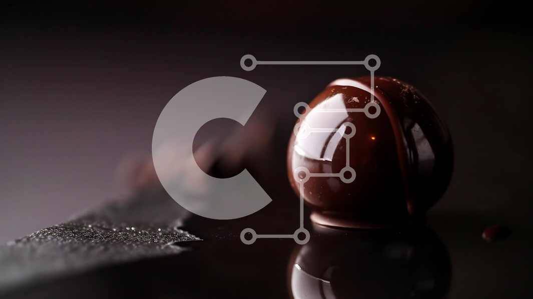 Σετ των 2 Intra Συλλεκτικό Ξύλινο Παζλ Plywood  4mm - Σοκολατένιο αυγό σε σκοτεινή επιφάνεια με λιωμένη σοκολάτα Σε Ξύλινο Κουτί - Διαστάσεις: 10x10 cm – 25 κομμάτια