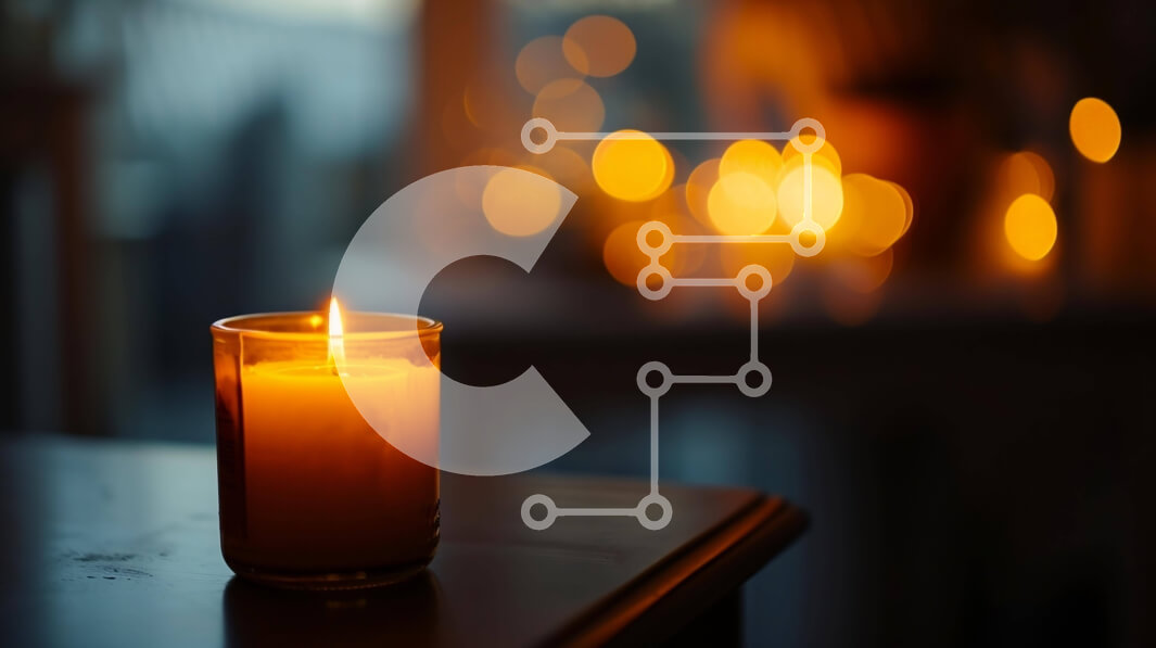 Intra Συλλεκτικό Ξύλινο Παζλ Plywood  4mm - Lonely Lit Candle in the Dark Σε Ξύλινο Κουτί - Διαστάσεις Puzzle: 10x10 cm – 25 κομμάτια