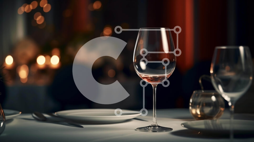 Σετ των 2 Intra Συλλεκτικό Ξύλινο Παζλ Plywood  4mm - Κομψή τραπεζαρία με ποτήρια κρασιού και κηροπήγια Σε Ξύλινο Κουτί - Διαστάσεις: 10x10 cm – 25 κομμάτια