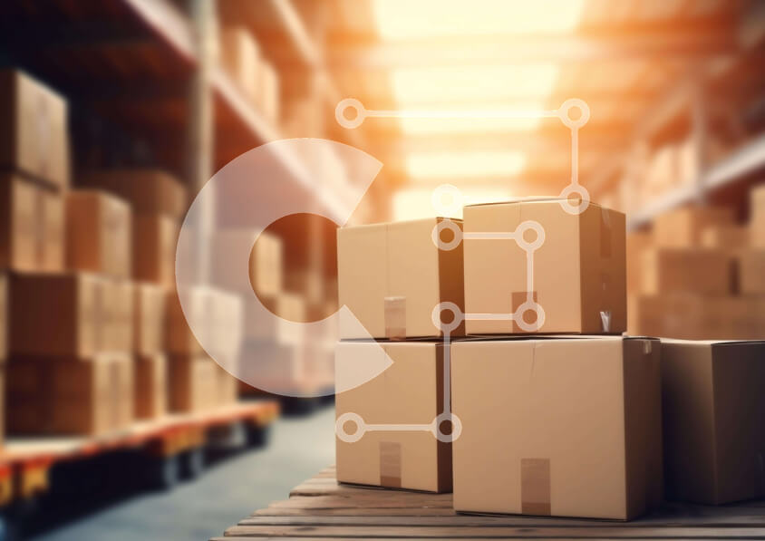 Intra Συλλεκτικό Ξύλινο Παζλ Plywood  4mm - Κουτιά από χαρτόνι στοιβάζονται στο χώρο της αποθήκης Σε Ξύλινο Κουτί - Διαστάσεις Puzzle: 10x10 cm – 25 κομμάτια