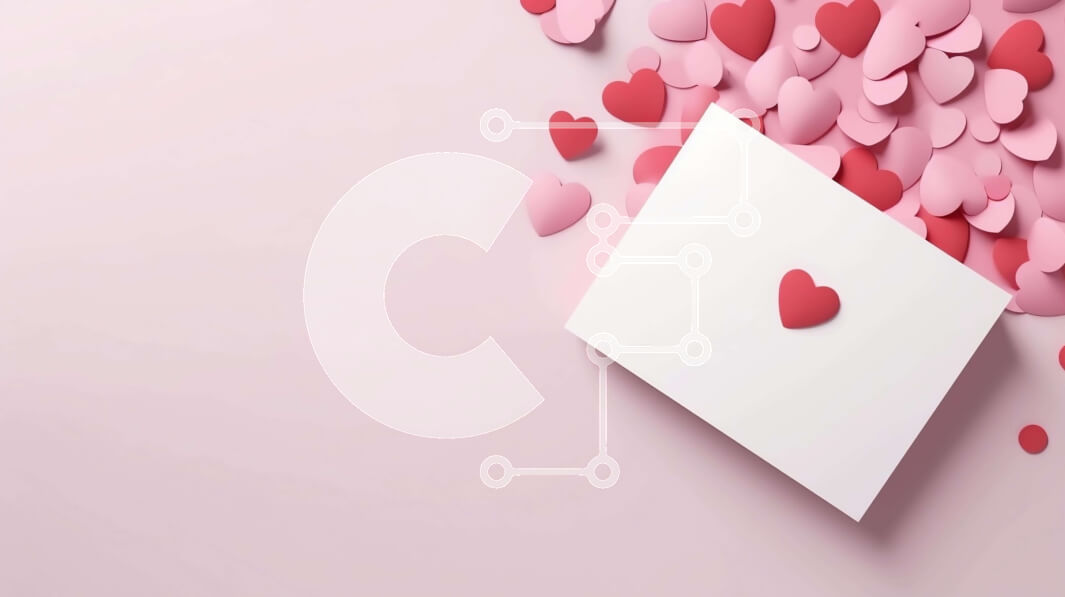 Intra Συλλεκτικό Ξύλινο Παζλ Plywood  4mm - Φόντο αγάπης και ρομαντισμού της ημέρας του Αγίου Βαλεντίνου Σε Ξύλινο Κουτί - Διαστάσεις: 10x10 cm – 25 κομμάτια