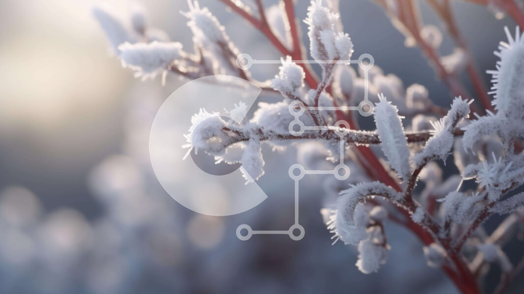 Intra Συλλεκτικό Ξύλινο Παζλ Plywood  4mm - Παγωμένος κλάδος στο κρύο κλίμα Σε Ξύλινο Κουτί - Διαστάσεις: 10x10 cm – 25 κομμάτια