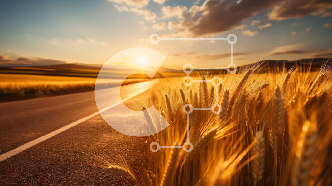 Intra Συλλεκτικό Ξύλινο Παζλ Plywood  4mm - Όμορφο ηλιοβασίλεμα πάνω από ένα γαλήνιο χωράφι σίτου Σε Ξύλινο Κουτί - Διαστάσεις: 10x10 cm – 25 κομμάτια