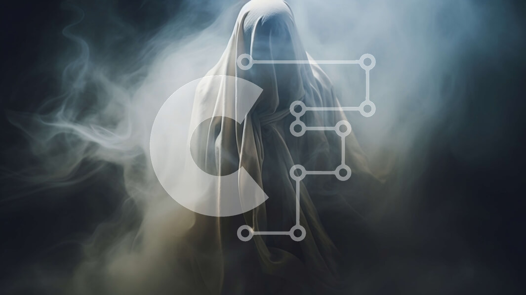 Intra Συλλεκτικό Ξύλινο Παζλ Plywood  4mm - Ghostly Figure in the Dark with Smoke Σε Ξύλινο Κουτί - Διαστάσεις Puzzle: 10x10 cm – 25 κομμάτια