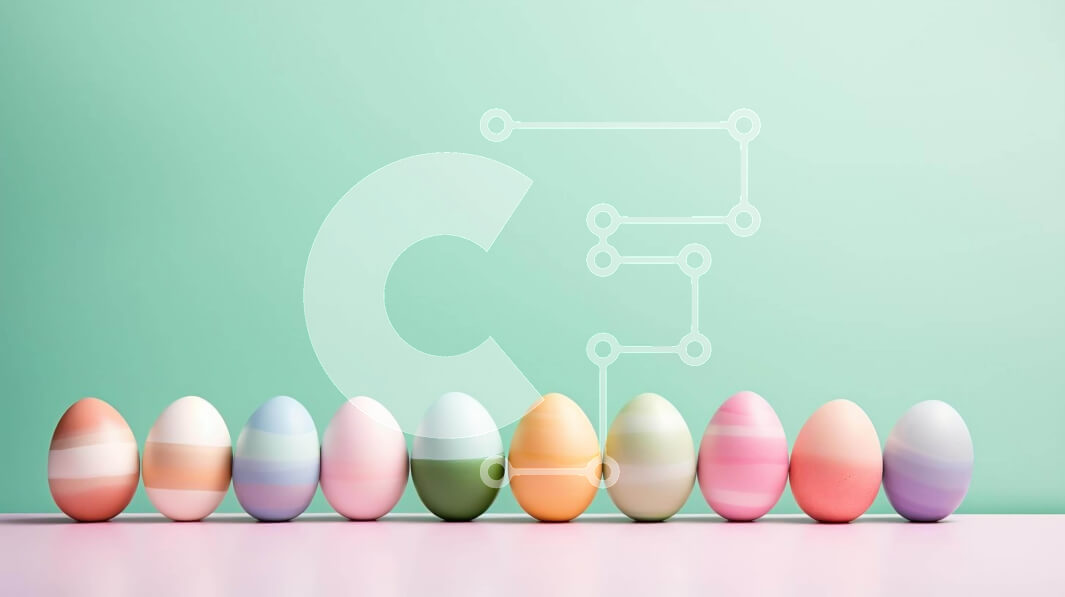 Intra Συλλεκτικό Ξύλινο Παζλ Plywood  4mm - Πολύχρωμα Πασχαλινά αυγά στο τραπέζι για διακόσμηση Σε Ξύλινο Κουτί - Διαστάσεις: 10x10 cm – 25 κομμάτια