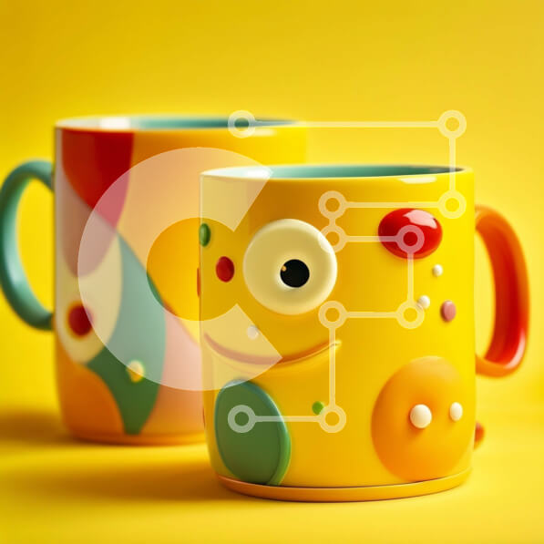 Intra Συλλεκτικό Ξύλινο Παζλ Plywood  4mm - Διασκεδαστικές και ζωντανές κούπες με μοναδικά σχέδια Σε Ξύλινο Κουτί - Διαστάσεις: 10x10 cm – 25 κομμάτια