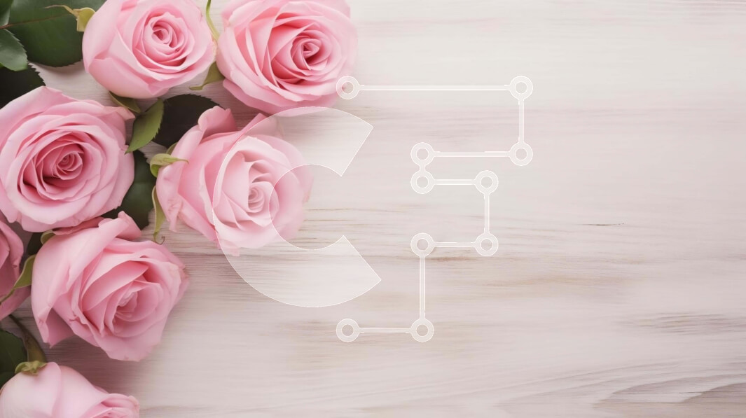 Intra Συλλεκτικό Ξύλινο Παζλ Plywood  4mm - Μπουκέτο με ροζ τριαντάφυλλα σε παλιό ξύλινο τραπέζι Σε Ξύλινο Κουτί - Διαστάσεις: 10x10 cm – 25 κομμάτια