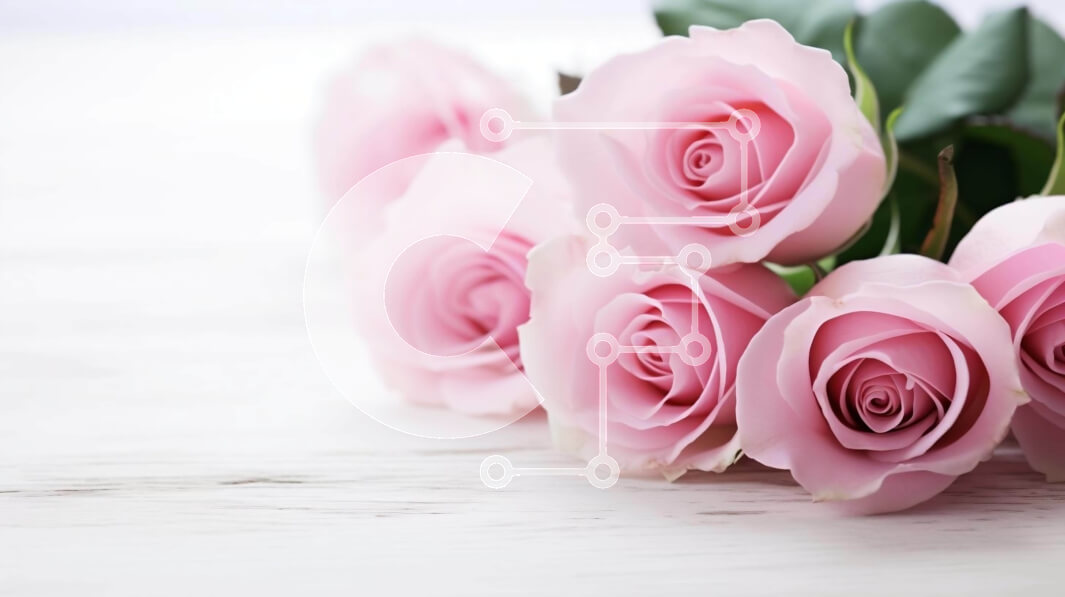 Intra Συλλεκτικό Ξύλινο Παζλ Plywood  4mm - Μπουκέτο με ροζ τριαντάφυλλα σε σχήμα καρδιάς ανάποδα Σε Ξύλινο Κουτί - Διαστάσεις: 10x10 cm – 25 κομμάτια