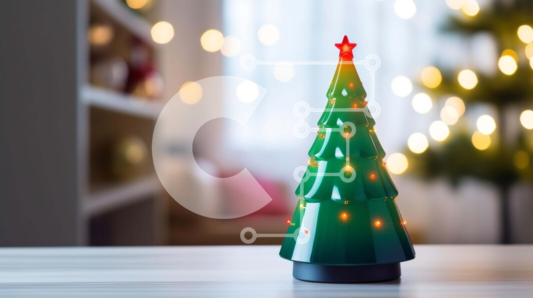 Intra Συλλεκτικό Ξύλινο Παζλ Plywood  4mm - Πράσινο στολίδι χριστουγεννιάτικο δέντρο με φόντο θολά φώτα Σε Ξύλινο Κουτί - Διαστάσεις: 10x10 cm – 25 κομμάτια