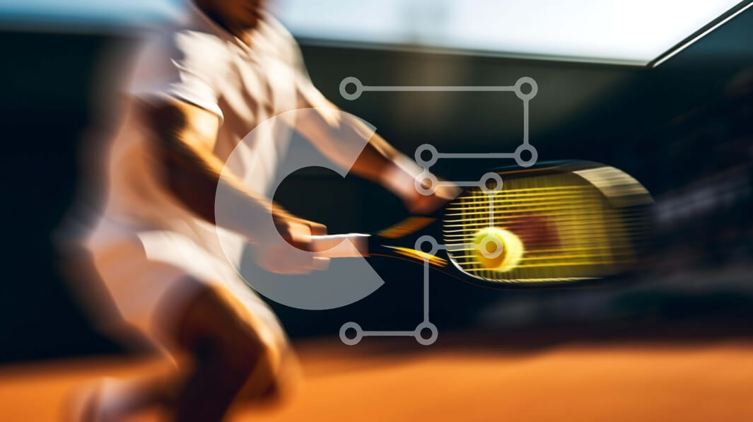 Intra Συλλεκτικό Ξύλινο Παζλ Plywood  4mm - Άνδρας τενίστας που τρέχει με ρακέτα Σε Ξύλινο Κουτί - Διαστάσεις Puzzle: 10x10 cm – 25 κομμάτια