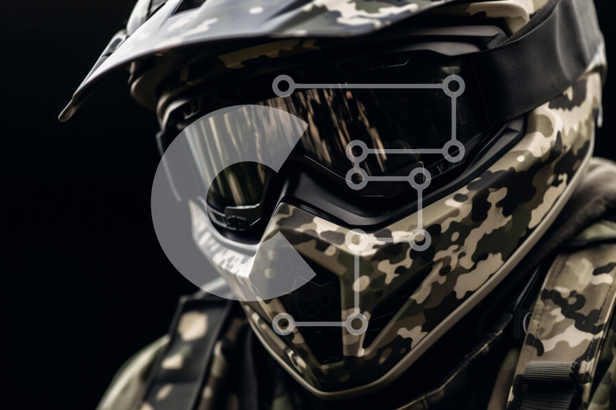 Intra Συλλεκτικό Ξύλινο Παζλ Plywood  4mm - Άνθρωπος με εξοπλισμό αεροπορίας και κράνος παραλλαγής Σε Ξύλινο Κουτί - Διαστάσεις Puzzle: 10x10 cm – 25 κομμάτια